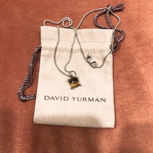 David Yurman Chatelaine Citrine/diamonds Necklace